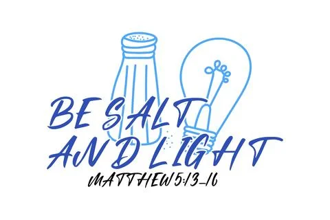 Be salt and light eps t-shirt design Stock Illustration