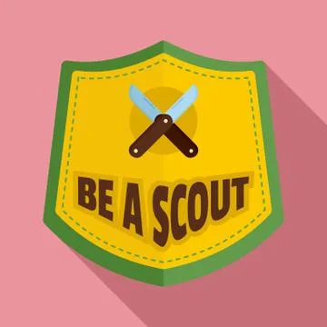 Be a scout logo, flat style イラスト素材