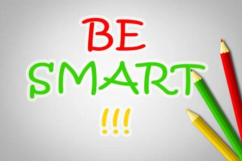 Be smart concept Stock Illustration