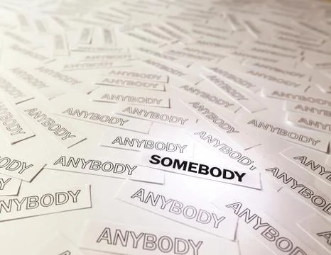 Be somebody 스톡 사진