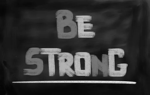 Be strong concept Illustrazione stock