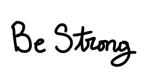 Be Strong Scribble Doodle Hand Drawn Animation 스톡 동영상 102050032