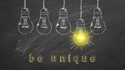 Be unique Vídeos de archivo 123603148