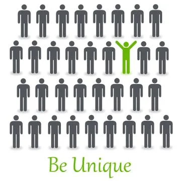 Be unique Stock Illustration