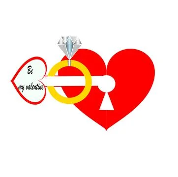 Be valentine Stock Illustration