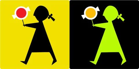 Be visible on the road Stock Illustration