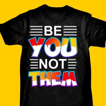 BE YOU NOT THEM Stock Illustration