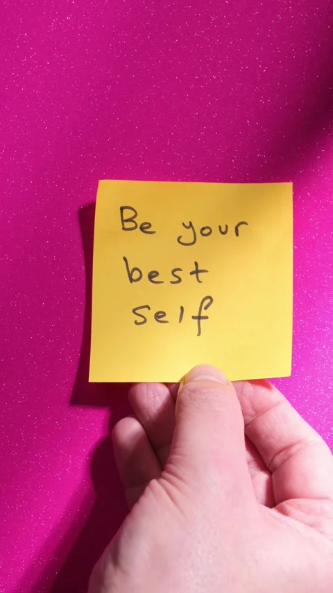 Be your best self note 動画素材 294929589