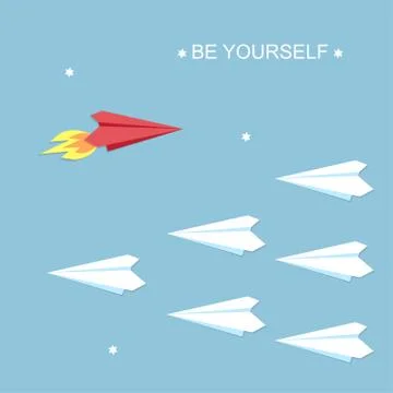 Be yourself concept Stock Illustration