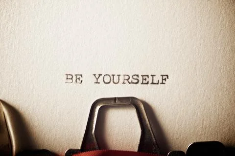 Be yourself concept view 스톡 사진