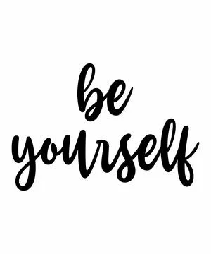 Be yourself Stock Illustration