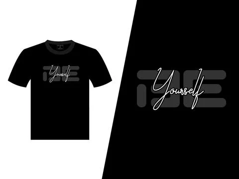 Be Yourself Vector T Shirt Design 스톡 일러스트