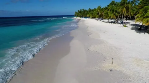 Beach 180 degrees - Saona Island - Stock Footage 59555657