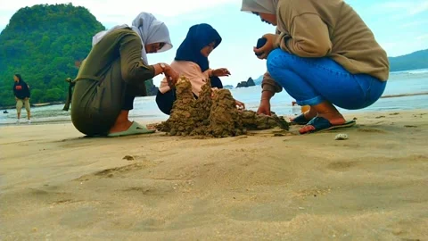 On the beach 2 Stock Footage 260610811