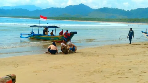 On the beach 3 Stock Footage 260609693