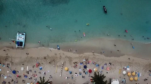 Beach from up above Stock Footage 100997782