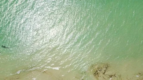 The beach from above Stock Footage 158538076