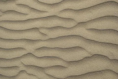 Beach abstract: Sand patterns created by the wind Stock Photos