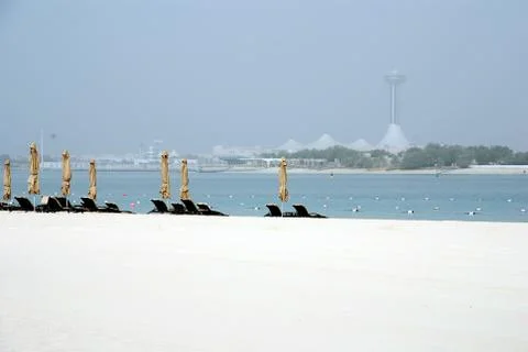 Beach abu dhabi Stock Photos
