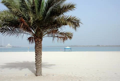 Beach abu dhabi Stock Photos