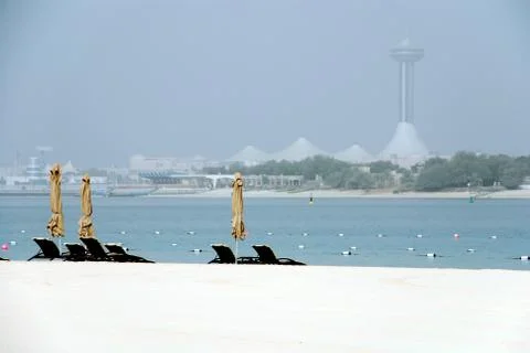 Beach abu dhabi Stock Photos