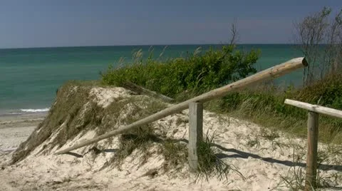 Beach Access on Darss Peninsula - Baltic Sea, Northern Germany Видео 12530073