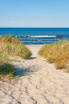 Beach access Stock Photos