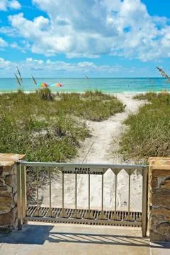 Beach Access Stock Photos