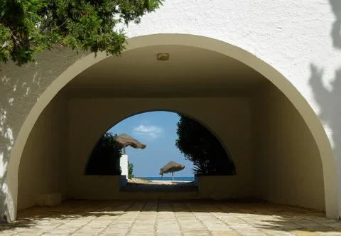 Beach access Stock Photos