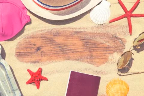 Beach accessories 库存照片
