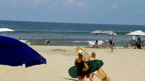 Beach activity Video stock 24023643