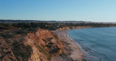 Beach Adelaide left to right move 4K Stock Footage 102242863