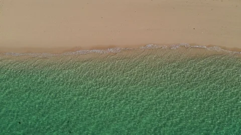 Beach aerial drone footage Video stock 118975764