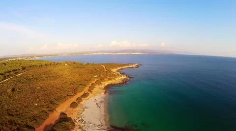 Beach aerial Video stock 45428743