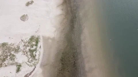 Beach Aerial looking down Video stock 148796107