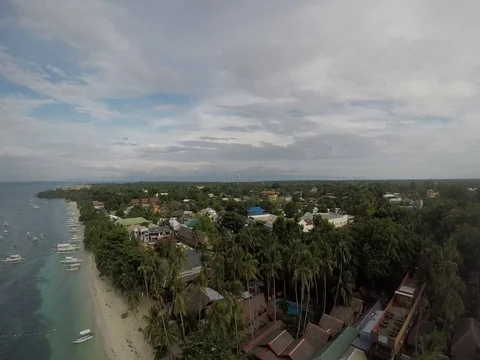 Beach -Aerial Panorama Stock Footage 79062880