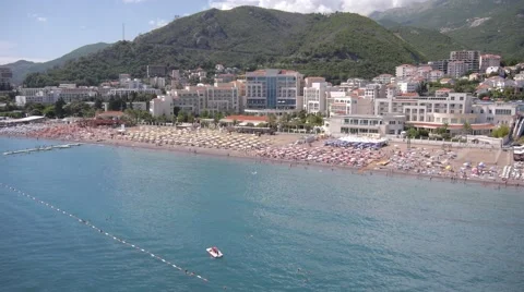 Beach aerial view Stock Footage 46667352