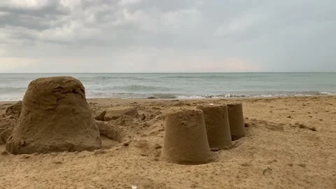 Beach after a Storm 库存影片 232020841