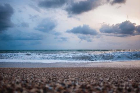 Beach after storm Stock Photos