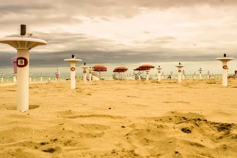 Beach after the storm Stock-Fotos