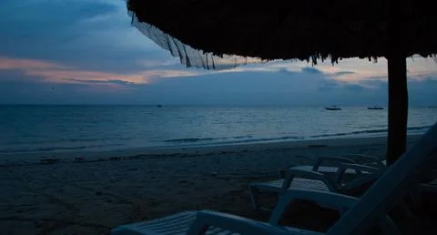Beach after sunset Stock Photos