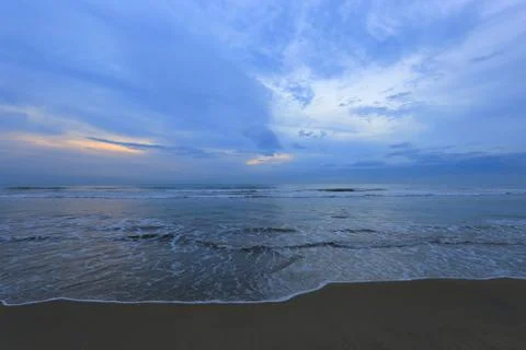 Beach after sunset Foto stock