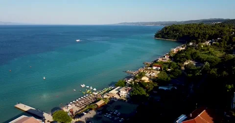 Beach in the afternoon Stock Footage 247585521