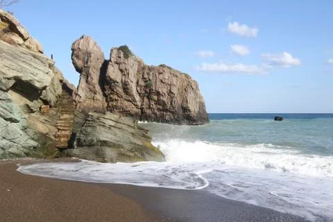 The Beach in the anatolia Stock Photos
