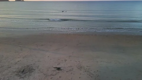 From the beach and above the water Stockbeeldmateriaal 167692902