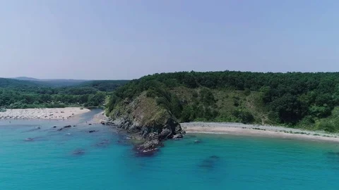 Beach and bay Stock Footage 77830389