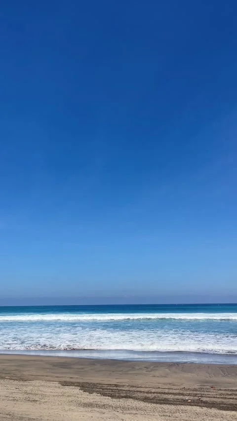 Beach and blue sky Stock Footage 340126783