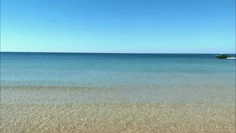 Beach and Boat 1 Stock Footage 170080149