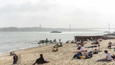 Beach and Bridge Timelapse 動画素材 197556747