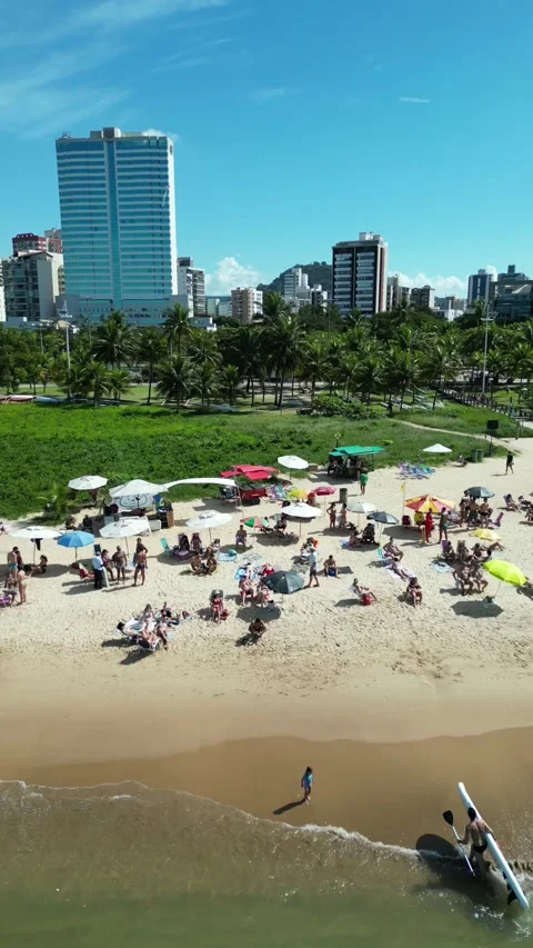 Beach and buildings 库存影片 242506280